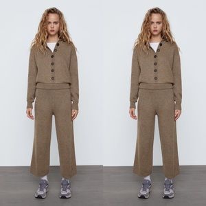 NWOT Zara long knit jumpsuit